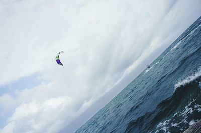 Low angle view of parachute