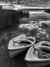 Boats in sea