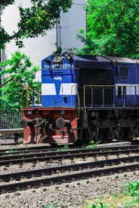 Train on railroad track