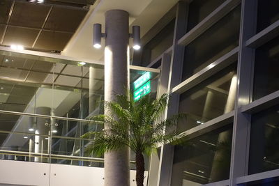 Low angle view of illuminated building