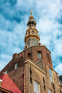 The tower of the town hall in zierikzee, netherlands.