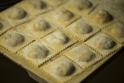 Close-up of cookies on table