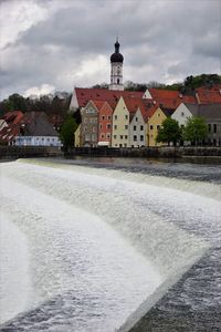 Scenic view of water against sky