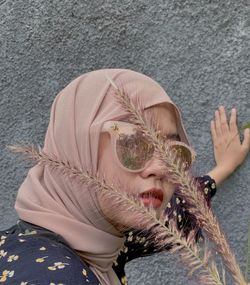 Malang, indonesia 14 january 2021 - a lovely hijab lady mode