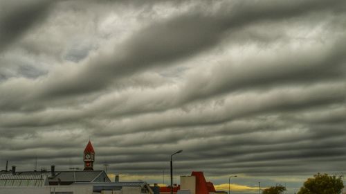 Low angle view of cloudy sky