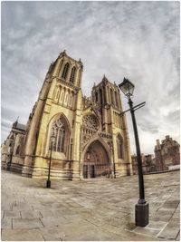 Low angle view of historical building