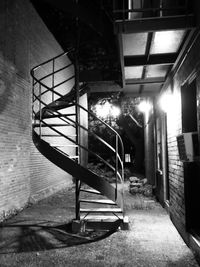 Empty corridor of building