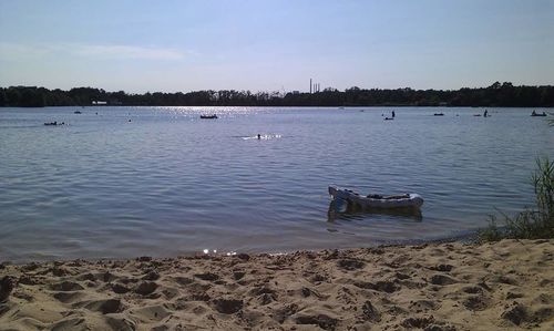 Boats in sea