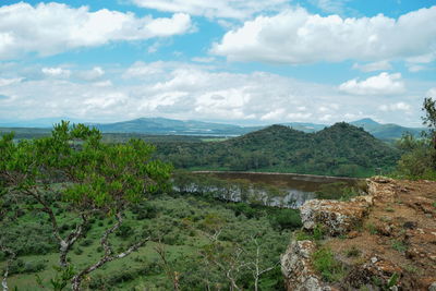 Scenic view of landscape against sky