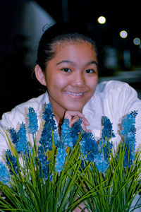 Portrait of smiling young woman