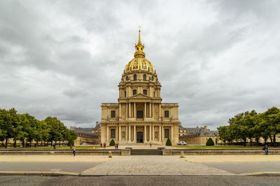 View of historical building against cloudy sky