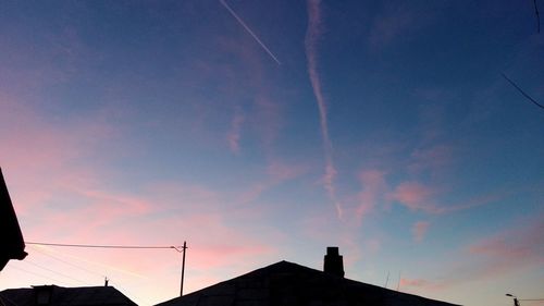 Silhouette of sky at sunset