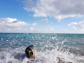 Scenic view of sea against sky