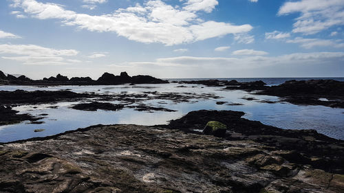 Scenic view of sea against sky