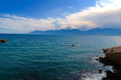 Scenic view of sea against sky