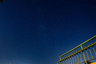 Low angle view of star field at night