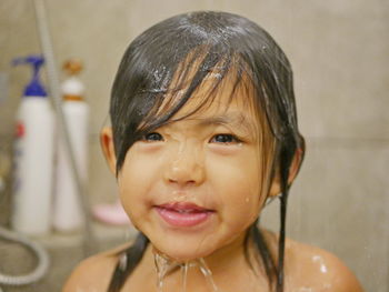 Close-up portrait of boy