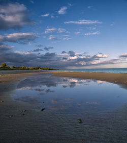 Scenic view of sea against sky