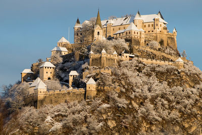 Castle of hochosterwitz in wintertime