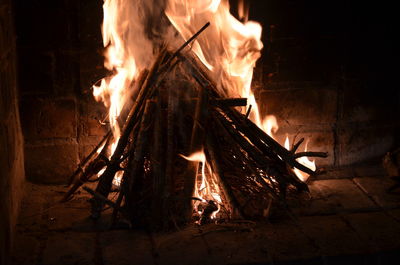 Bonfire at night