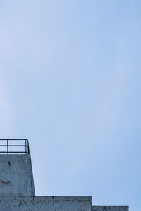 Low angle view of building against clear sky