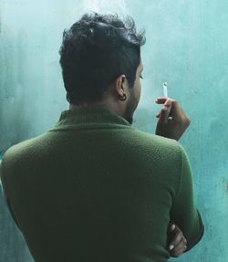 Portrait of man using mobile phone