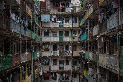 Full frame shot of residential building