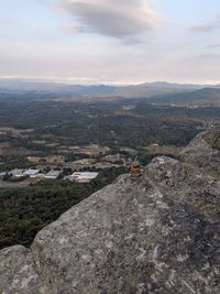 Aerial view of landscape against sky