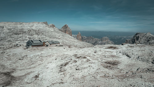 Panoramic view of mountain against sky