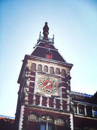 Low angle view of clock tower
