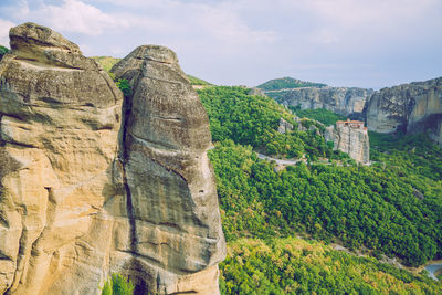 View of rock formations