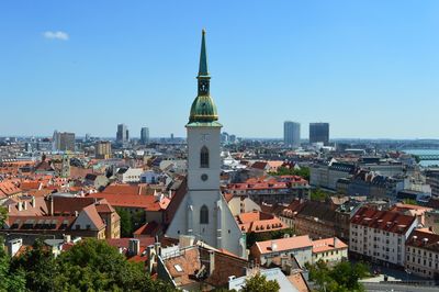 St martin's cathedral, view from bratislava castle