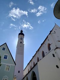 Low angle view of building against sky