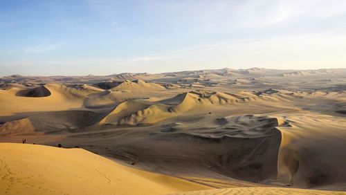 Scenic view of desert against sky