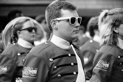 Portrait of couple in sunglasses