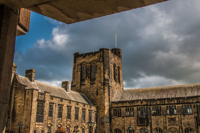 Low angle view of historical building against sky