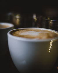 Close-up of coffee on table