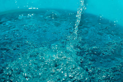 Full frame shot of water in swimming pool