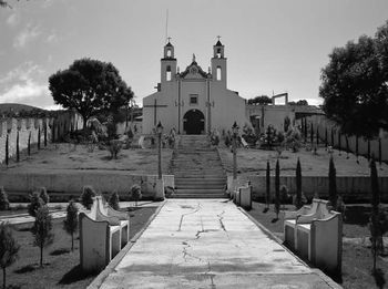 Built structure in front of building