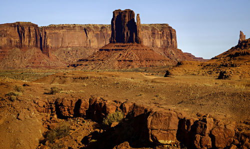 View of rock formations