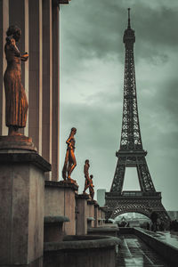 A cloudy day into the most beautiful square of paris
