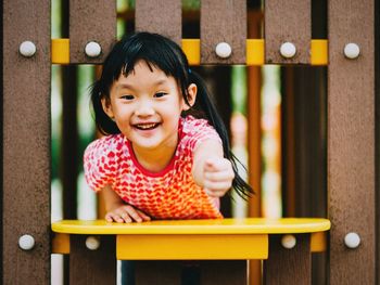 Portrait of cute girl