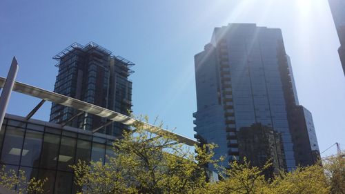 Low angle view of modern building