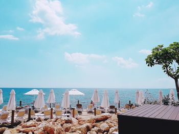 Scenic view of sea against sky