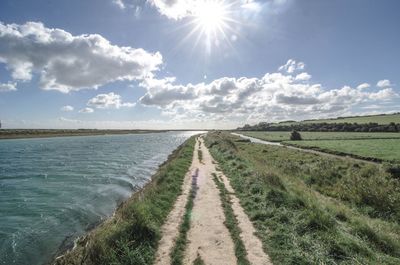 Scenic view of landscape against sky