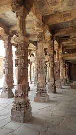 View of old ruins of building