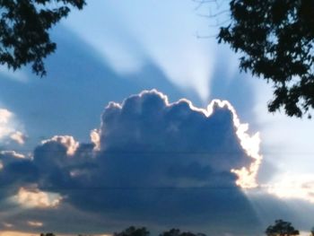 Low angle view of clouds in sky