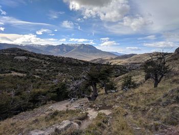 Scenic view of landscape against sky