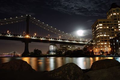 City skyline at night