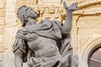 Low angle view of angel statue